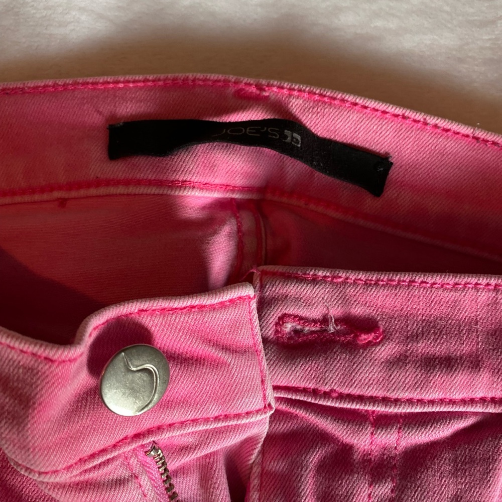 Joe’s Jeans Hot Pink High Rise Skinny Jeans - Picture 3 of 5